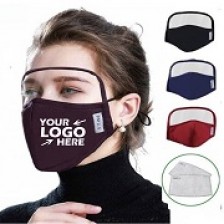 Reusable Cotton Face Mask Eye Shiled with 2 Filter